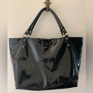 Kate Spade Large Black Patent Tote